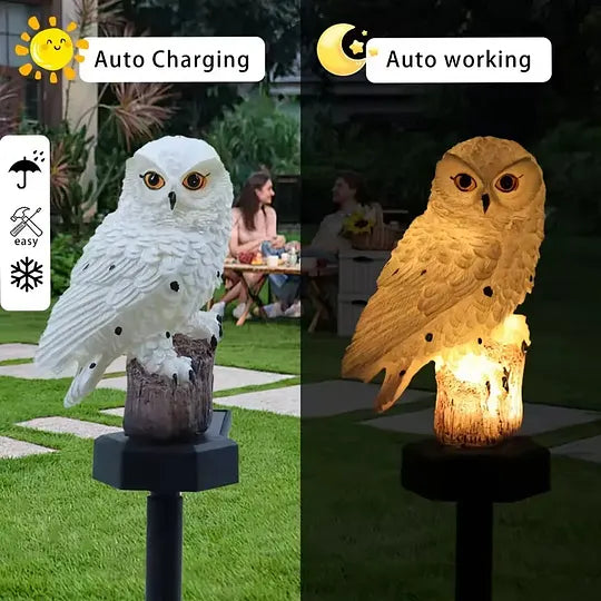 🔥 Waterproof owl-shaped solar lamp – LED pathway light for lawns, gardens and outdoor decorations