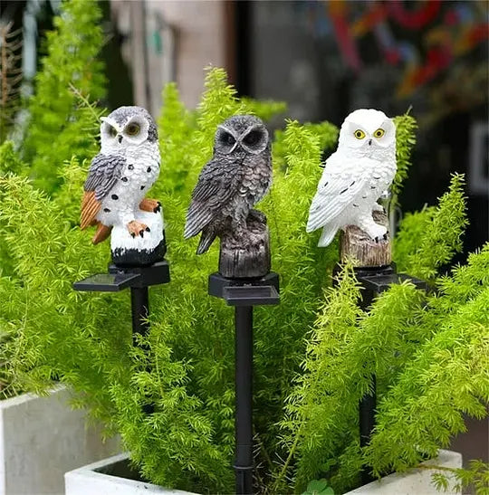 🔥 Waterproof owl-shaped solar lamp – LED pathway light for lawns, gardens and outdoor decorations