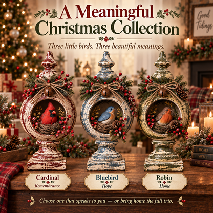 ⏰Sale 60% OFF - Vintage Christmas Bird Keepsake Collection - A Little Christmas Visitor That Feels Like Home