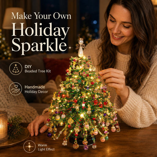 🎄✨ DIY Beaded Christmas Tree Kit – 🎅 A Christmas Craft to Treasure