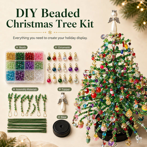 🎄✨ DIY Beaded Christmas Tree Kit – 🎅 A Christmas Craft to Treasure