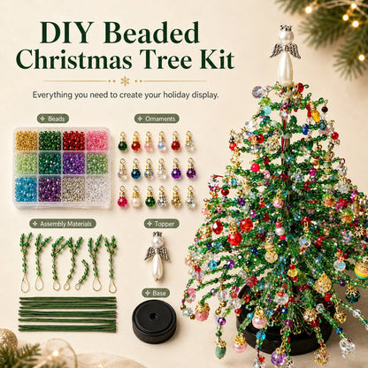 🎄✨ DIY Beaded Christmas Tree Kit – 🎅 A Christmas Craft to Treasure