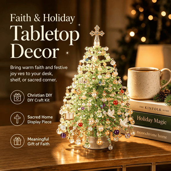 🎄✨ DIY Beaded Christmas Tree Kit – 🎅 A Christmas Craft to Treasure