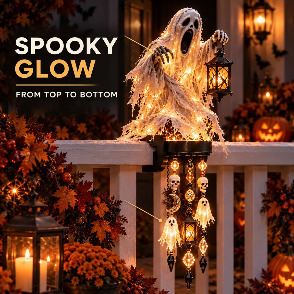 ⏰Sale 60% OFF - 🔥😍 Halloween Glow Railing Lights🎃