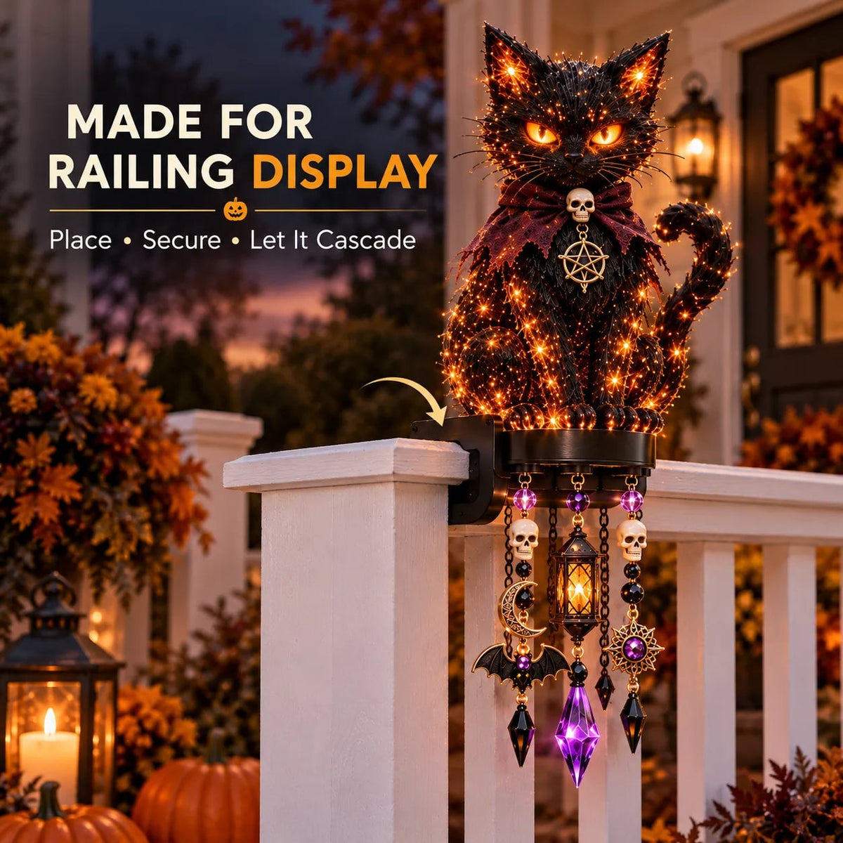 ⏰Sale 60% OFF - 🔥😍 Halloween Glow Railing Lights🎃
