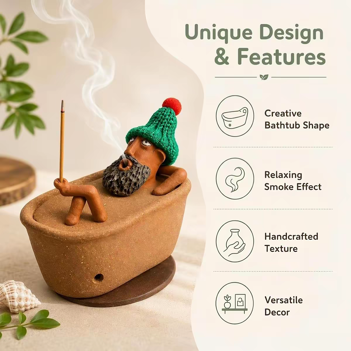 🛁 Tub Within a Tub™ – Whimsical Incense Burner ✨