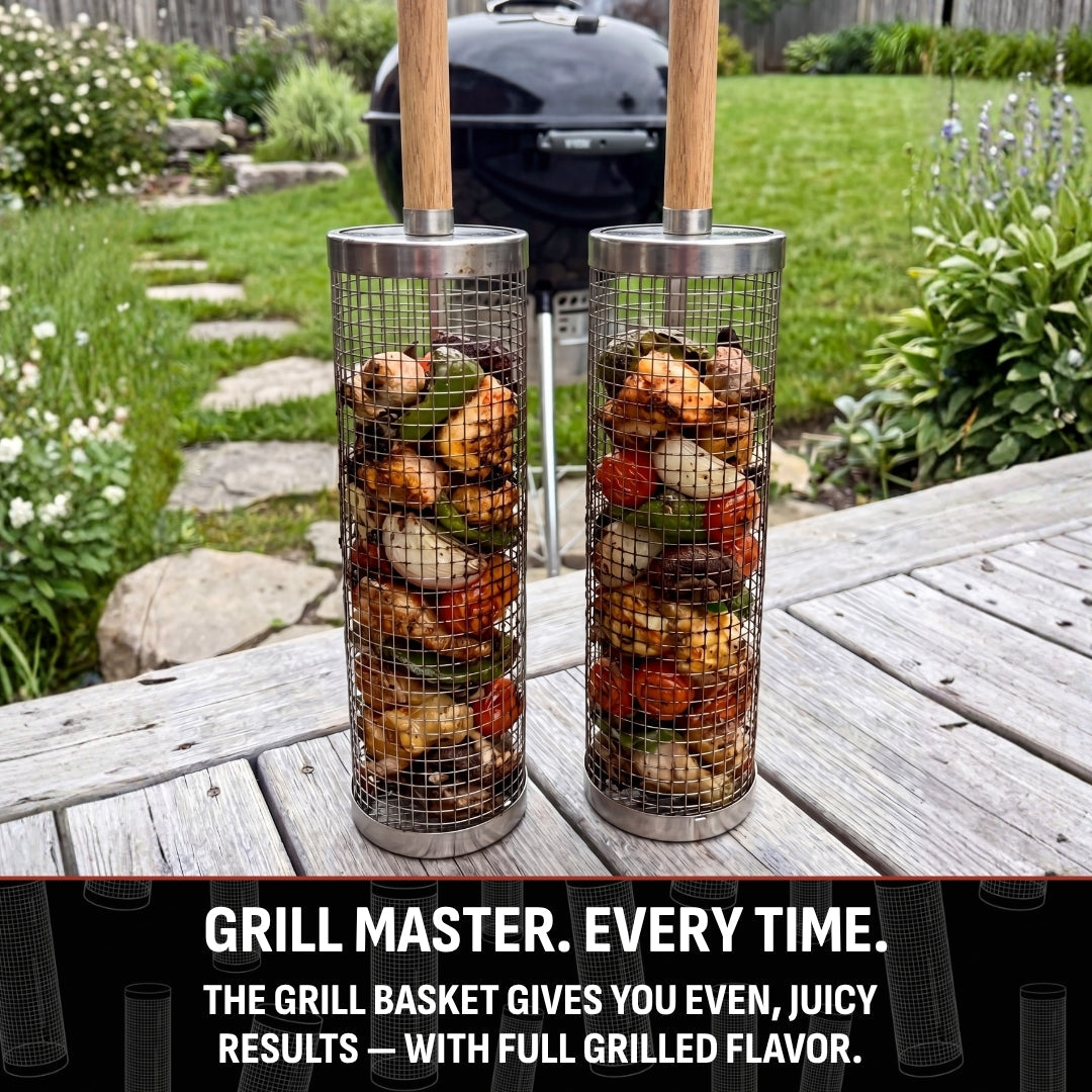 Rolling Grill Basket