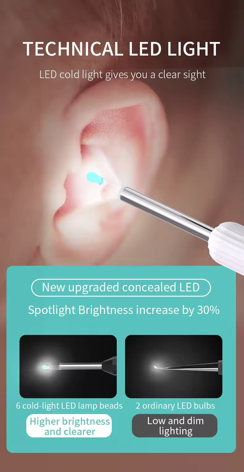 Smart Earwax Remover with 1080P Camera for Android & iPhone (Imported)
