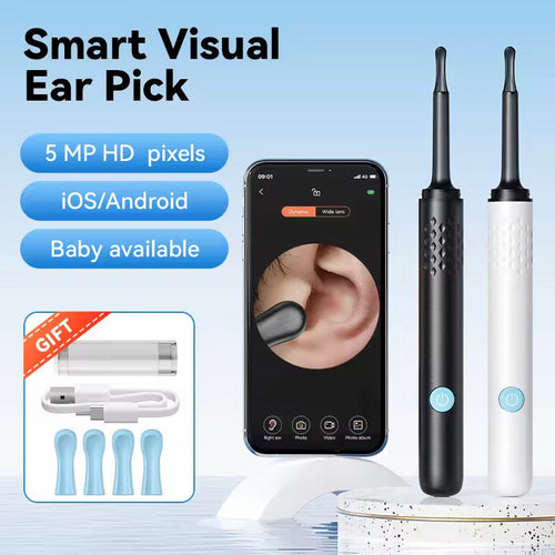 Smart Earwax Remover with 1080P Camera for Android & iPhone (Imported)