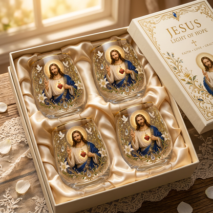 🙏✝️ 2026 Limited Edition “Morning Prayer” Glass Tea Cup ☀️☕ – Faith & Serenity Collection