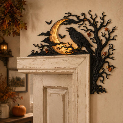 Raven Moon Halloween Corner Decor