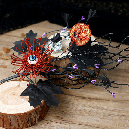 🎃Dark Gothic Halloween Stems – Perfect for Centerpieces, Mantels & Vases
