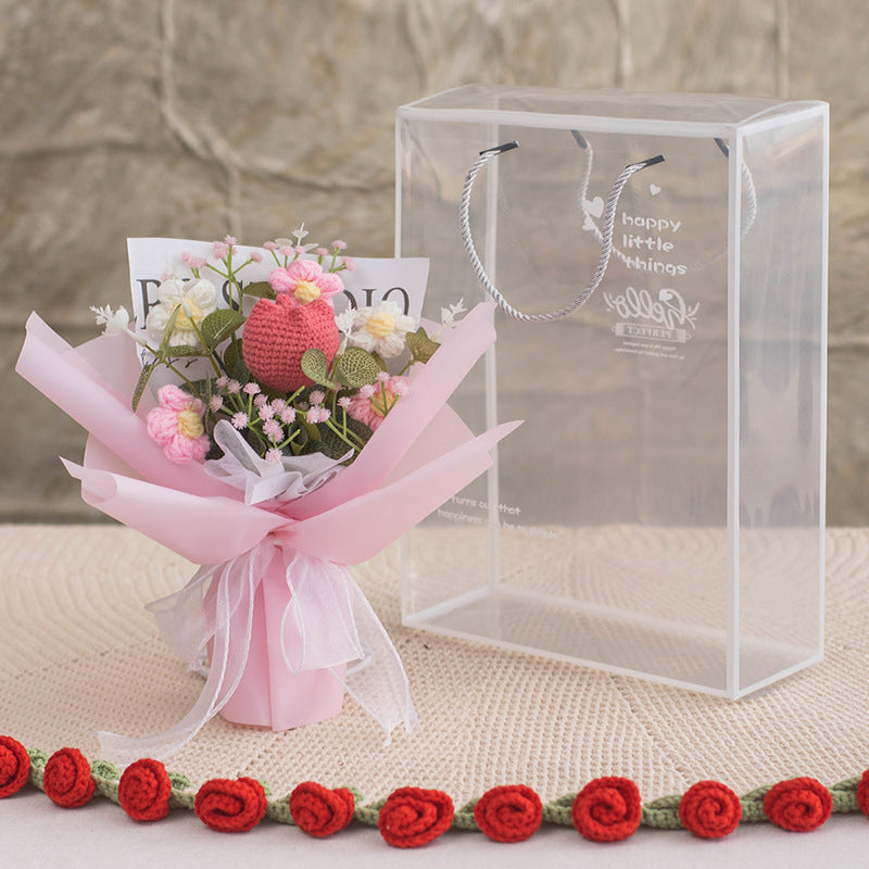 🎁 Hand-woven tulip flowers – The Gift That Lasts Forever