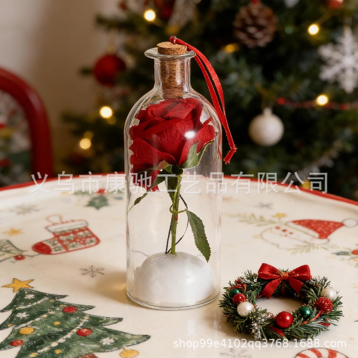 🎄 Last Day 50% OFF🔥Voice Recording Christmas Tree Glass Bottle Holiday Keepsake Centerpiece🔥