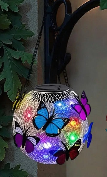 ⏳Solar Garden Pendant Light | Handcrafted Iron Art Lantern for Magical Outdoor Ambiance
