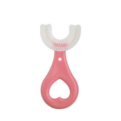 U-shaped Children's Toothbrush Soft Silicon Glue Dental Dental Artifact