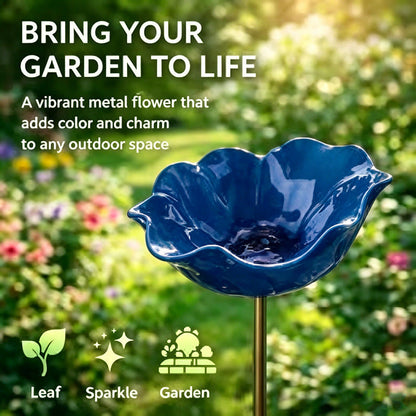 🔥2026 Muttertagsgeschenke 50% Rabatt🔥Handgemachter Blumen-Gartenstecker aus Metall🐦