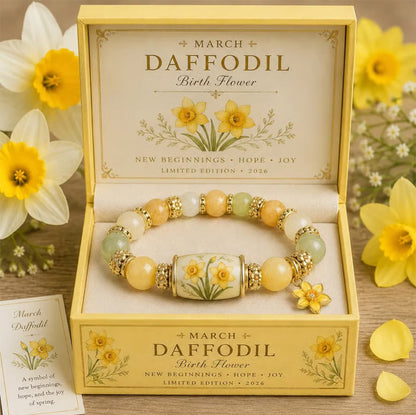 🌸 Birth Flower Blessing Bracelet | 2026 Limited Edition Only 8 Left