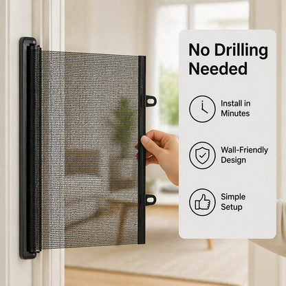 🔥Day Sale 40% OFF🔥Retractable Pet Protection Gate (No Drill Required)
