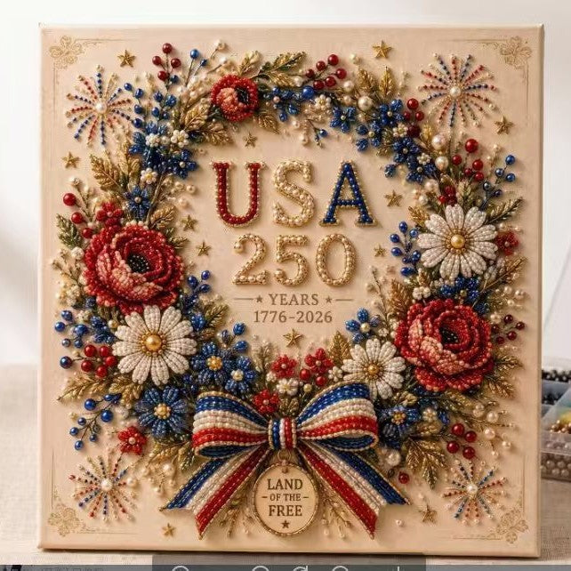 Kit de peinture de perles DIY 250e anniversaire des États-Unis ✨❤️‍🔥