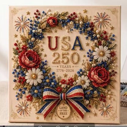 Kit de peinture de perles DIY 250e anniversaire des États-Unis ✨❤️‍🔥