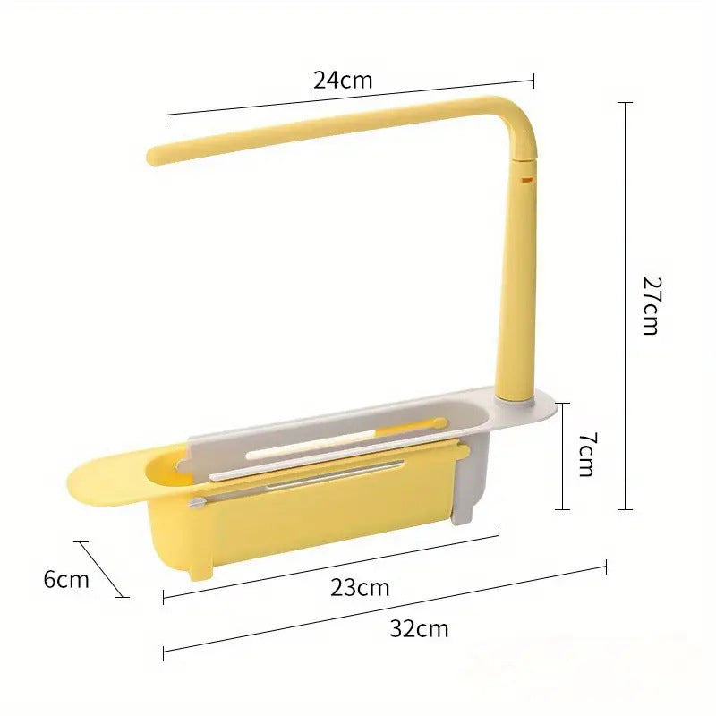 🔥LAST DAY 50% OFF - ✨ Adjustable Telescopic Sink Organizer – Drain, Dry & Declutter