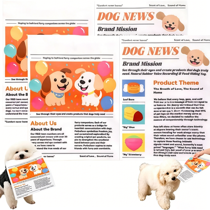 🔥3-Pack Bundle🔥Crinkle Newspaper Dog Toy for Boredom Relief, Interactive Chew Toy for Dogs