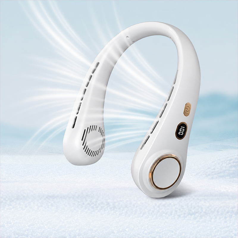 🔥Soldes d'été 50 % de réduction🎧 Ventilateur de cou portable – Ressemble à des écouteurs, procure la sensation de la climatisation