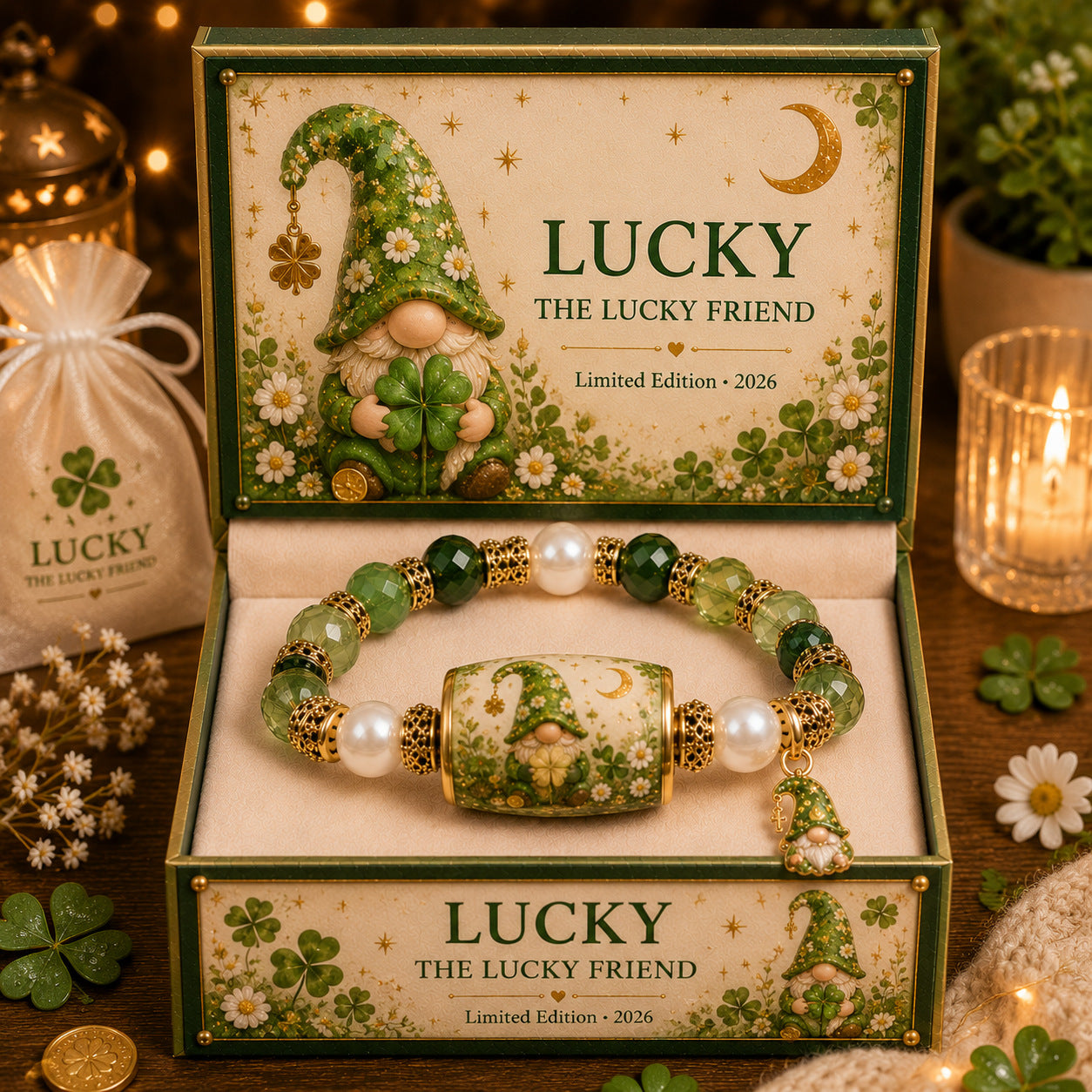 🍀Lucky Gnome Bracelet Collection – A Little Gnome That Brings Everyday Magic✨✨