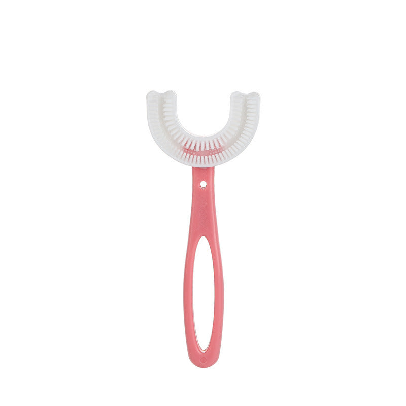 U-shaped Children's Toothbrush Soft Silicon Glue Dental Dental Artifact