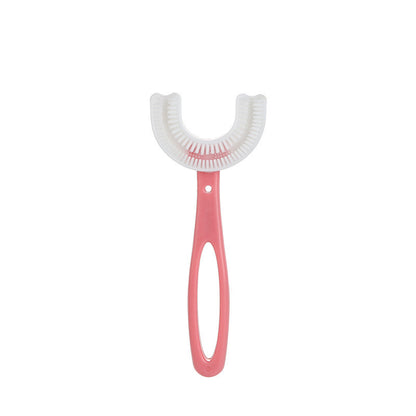 U-shaped Children's Toothbrush Soft Silicon Glue Dental Dental Artifact