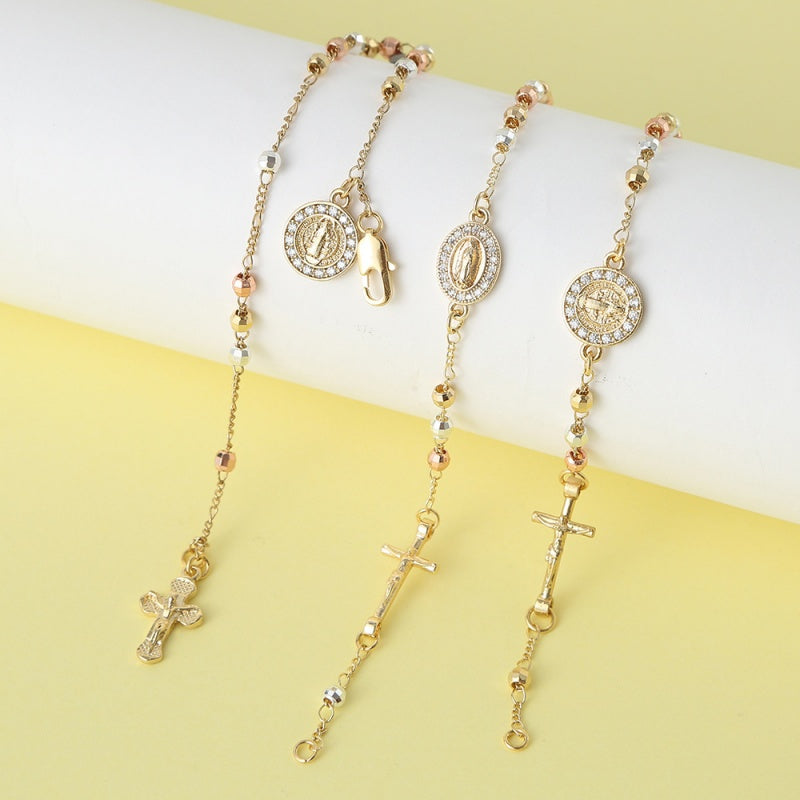 ✝️Rosary Cross Beaded Bracelet✨✨