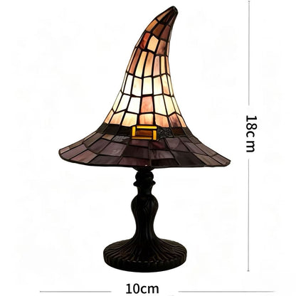 🔥Exclusive Limited Item 👍🔥50%OFF♠️Witch Hat Night Light & Stained Glass Witch Hat Lamp🎁
