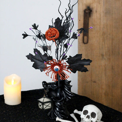 🎃Dark Gothic Halloween Stems – Perfect for Centerpieces, Mantels & Vases