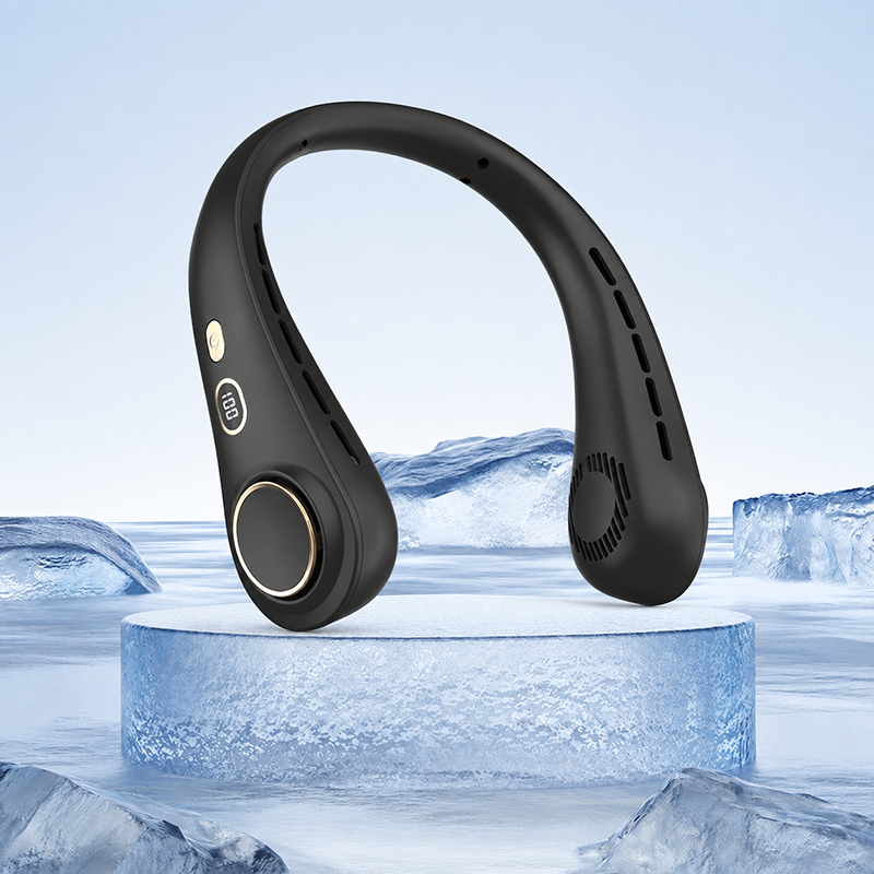 🔥Soldes d'été 50 % de réduction🎧 Ventilateur de cou portable – Ressemble à des écouteurs, procure la sensation de la climatisation