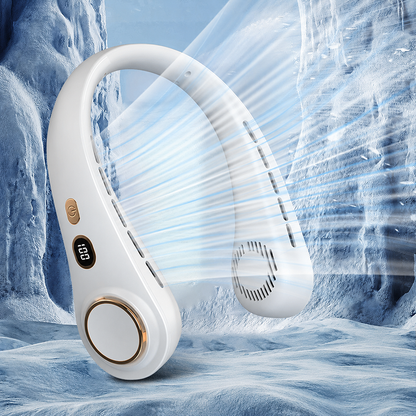 🔥Soldes d'été 50 % de réduction🎧 Ventilateur de cou portable – Ressemble à des écouteurs, procure la sensation de la climatisation