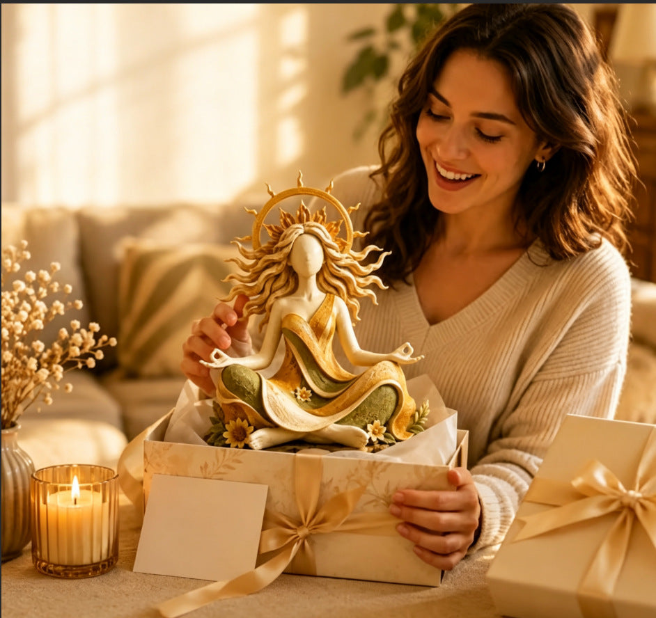 🧘Serenity Growth | Inner Harmony Sculptural Figurine 🌙☀️