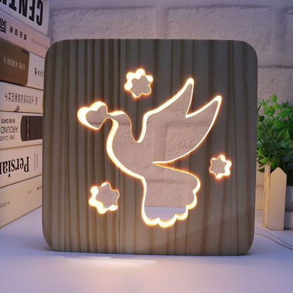 Wooden Cross Lamp