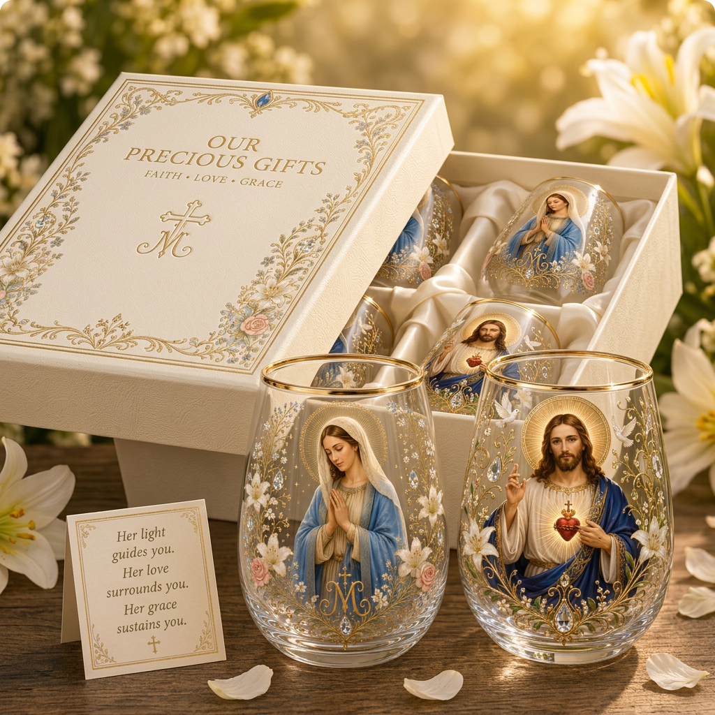 🙏✝️ 2026 Limited Edition “Morning Prayer” Glass Tea Cup ☀️☕ – Faith & Serenity Collection