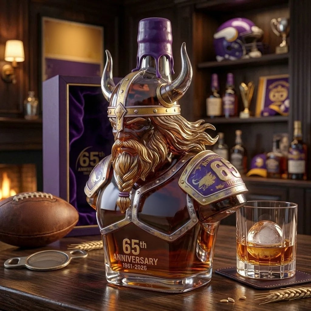 'God of War of the North' 3D Bust-Shaped Whiskey Bottle