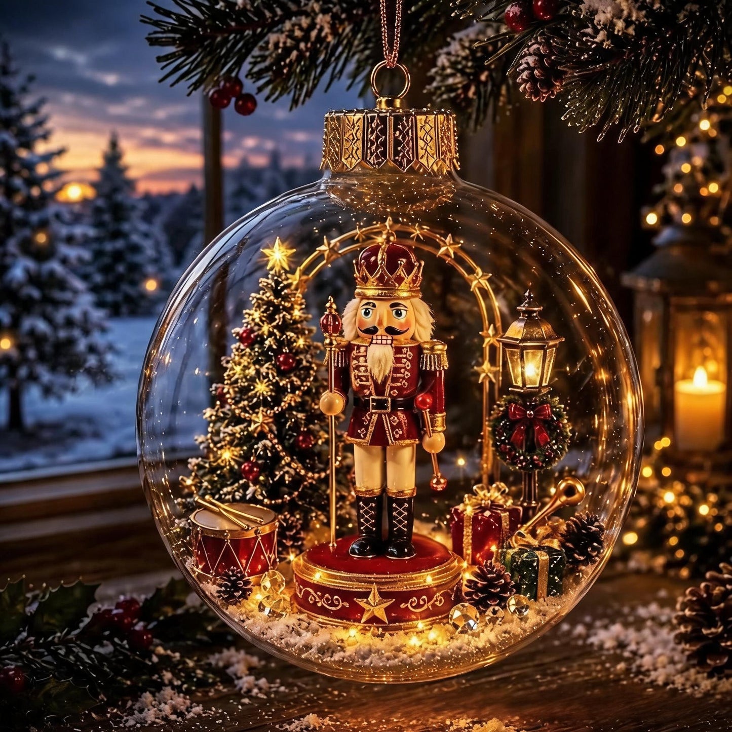 🔥Last Day 49% OFF - 🎄✨Glowing Christmas Diorama Ornament