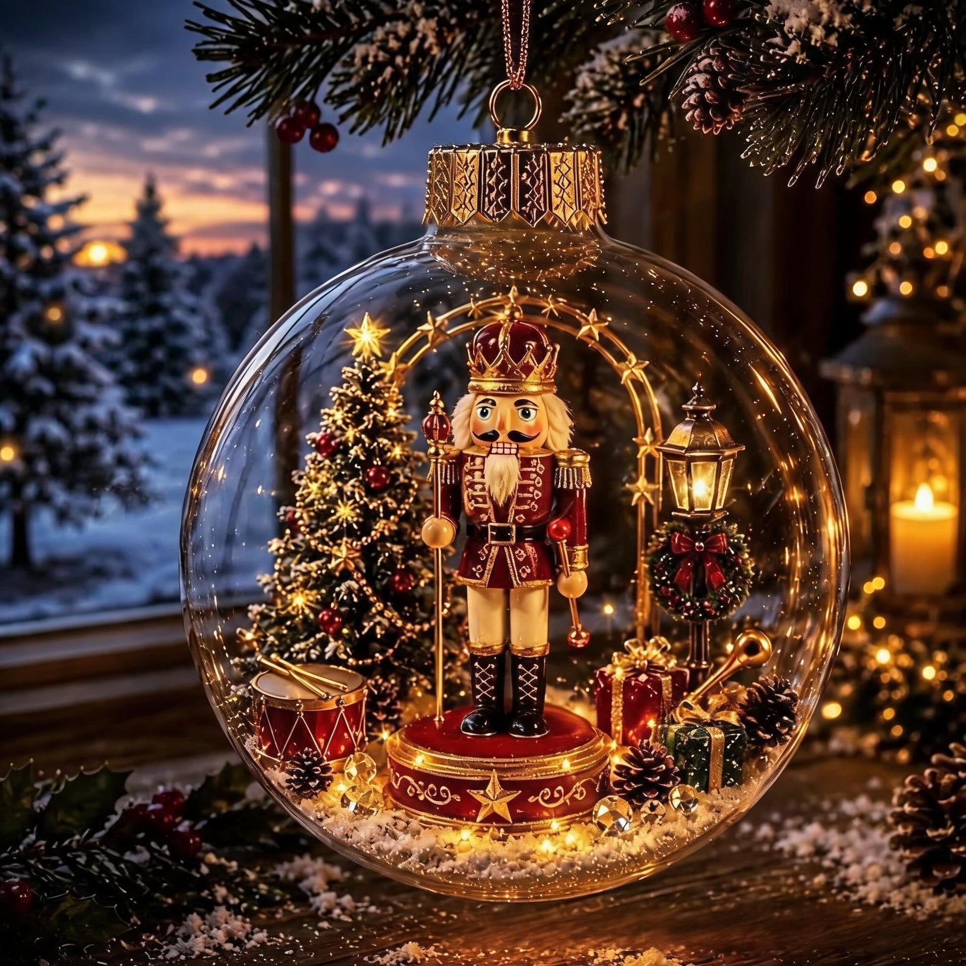 🔥Last Day 49% OFF - 🎄✨Glowing Christmas Diorama Ornament