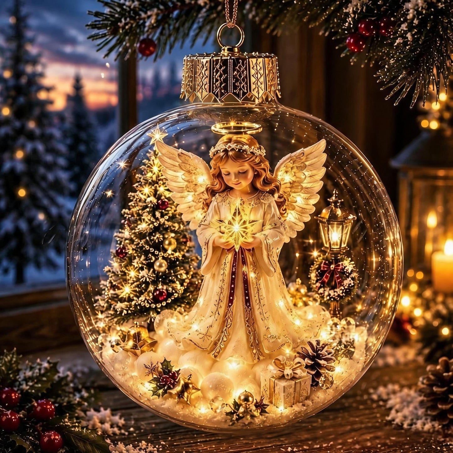 🔥Last Day 49% OFF - 🎄✨Glowing Christmas Diorama Ornament