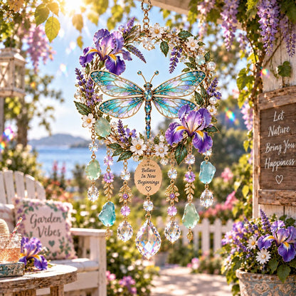 ✨ Sparkling Animal Wind Chime Suncatcher – Colorful Acrylic Crystal Garden Hanging Decor
