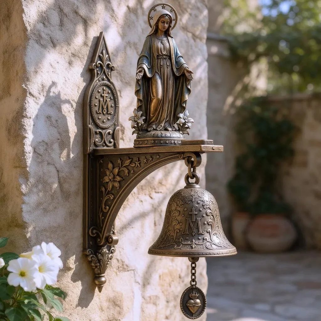 🔥HOT SALE🔥🙏 Our Lady of Grace Wall Bell – A Gift of Faith, Grace & Love 🔔