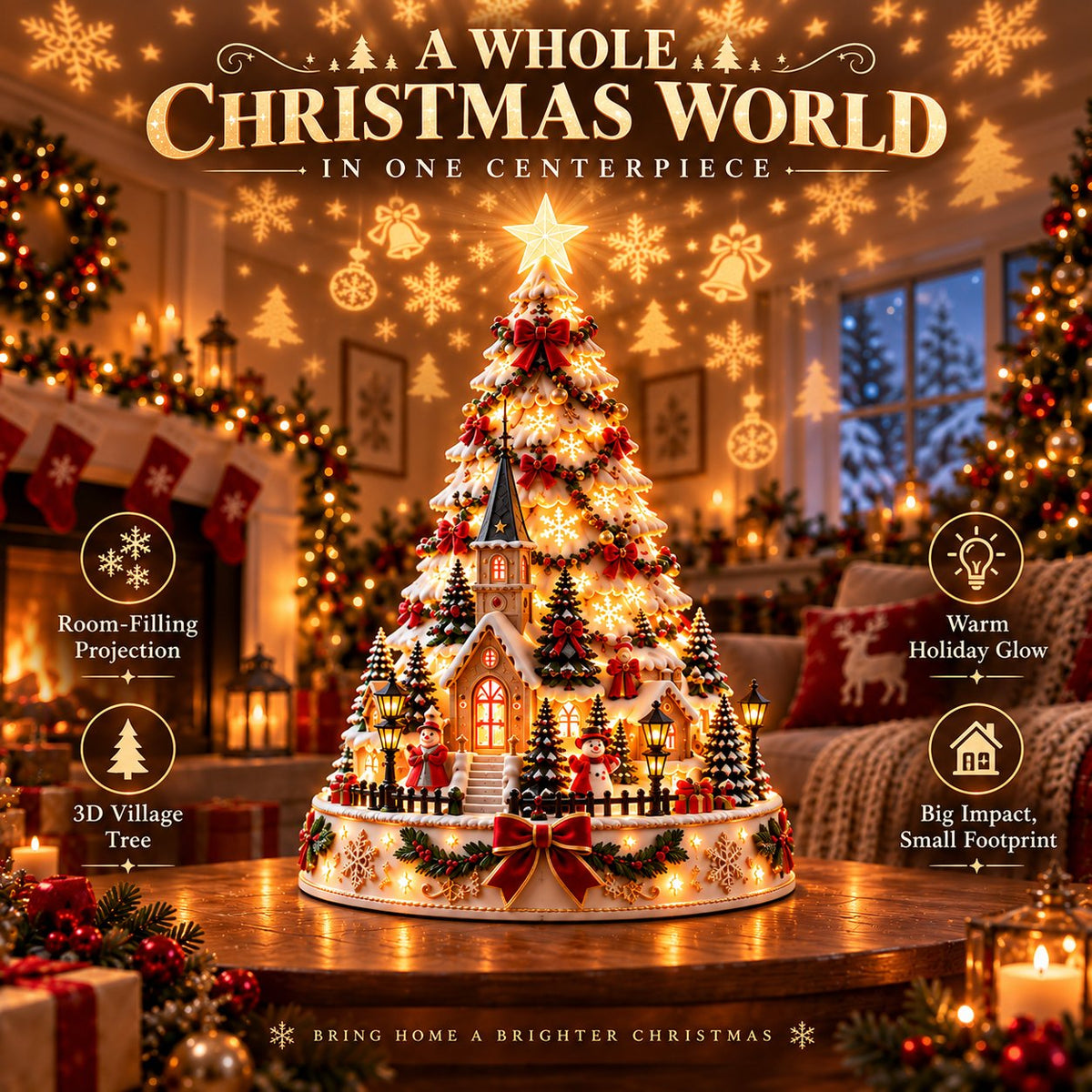 💯 60,000+ Sold - 🎄MerryRealm™ Christmas Village Lightscape Tree