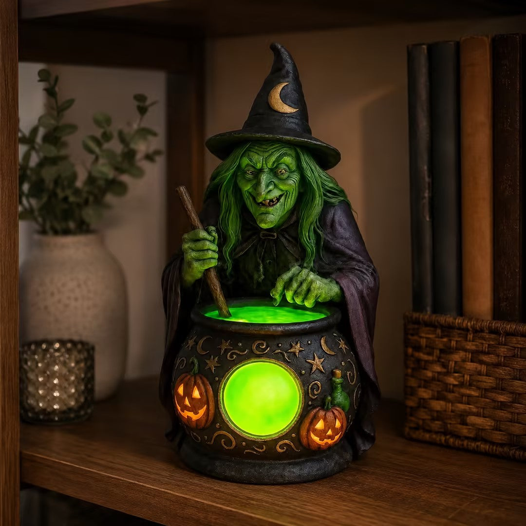 🔥Last Day 47% OFF🧙Solar-Powered Witch Cauldron Light for Halloween
