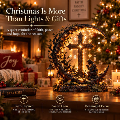 ✝️Light of Faith™ Illuminated Cross Prayer Tabletop Decor