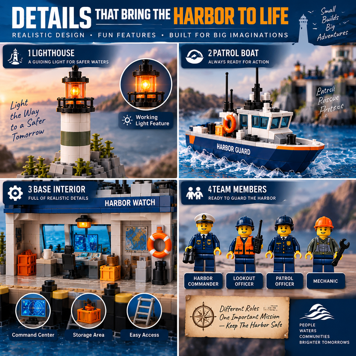 ⚓ Guardian Harbor Building Block Set