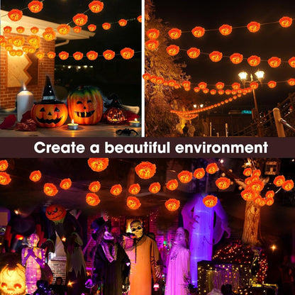 🎃Halloween Early Sale🎃🌼 Mexican Marigold Flower String Lights